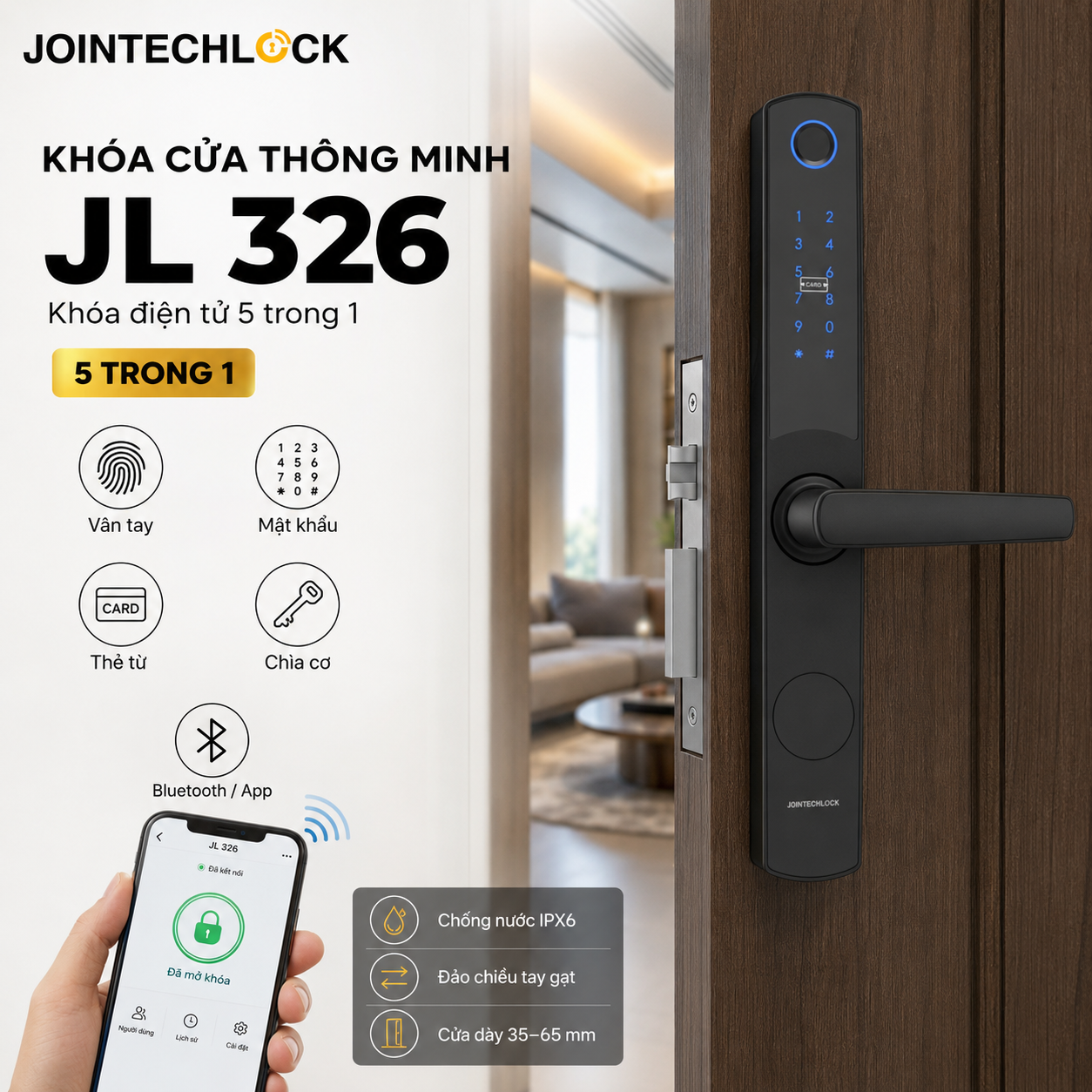 Khóa cửa điện tử Jointechlock JL 326