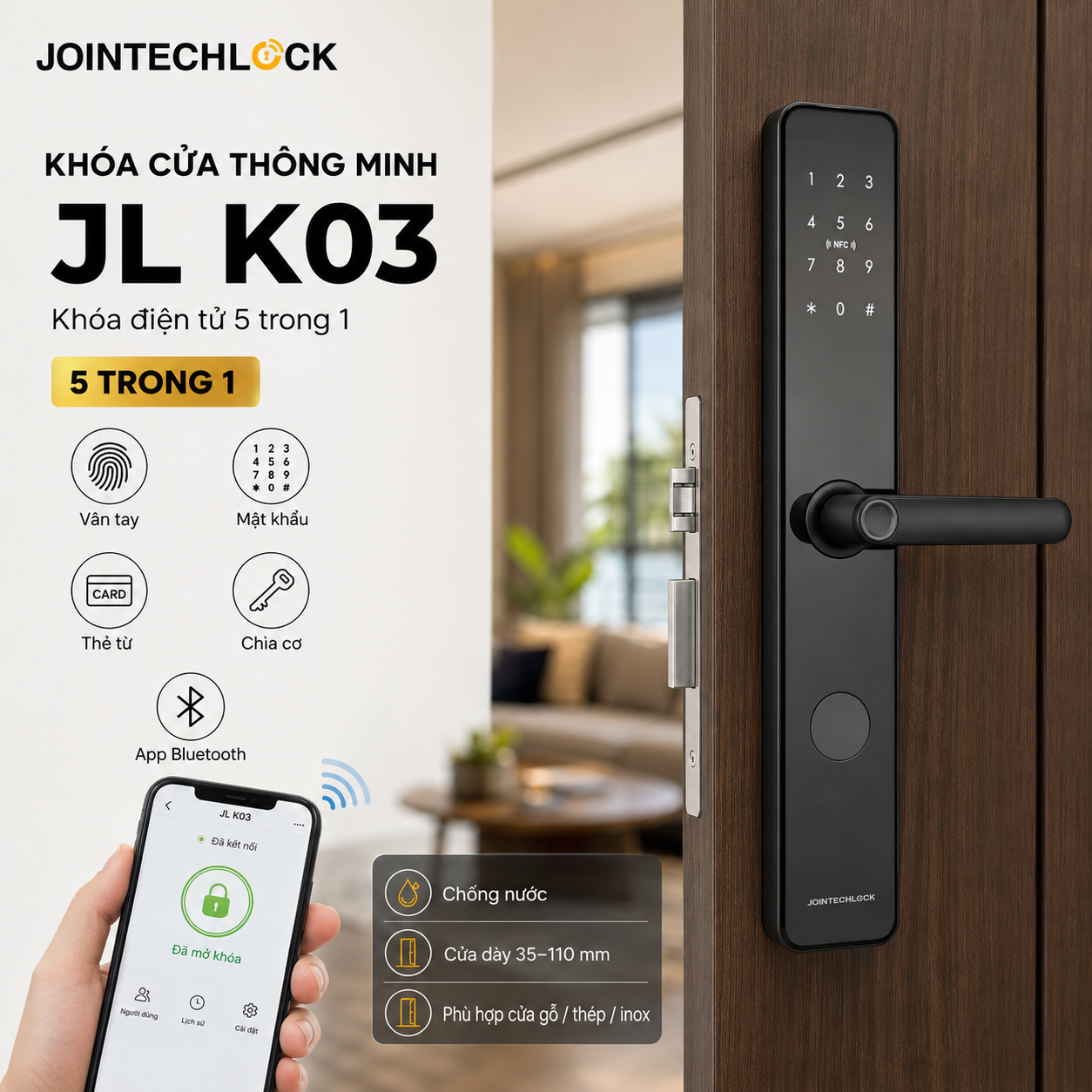 Khóa cửa điện tử Jointechlock JL K03