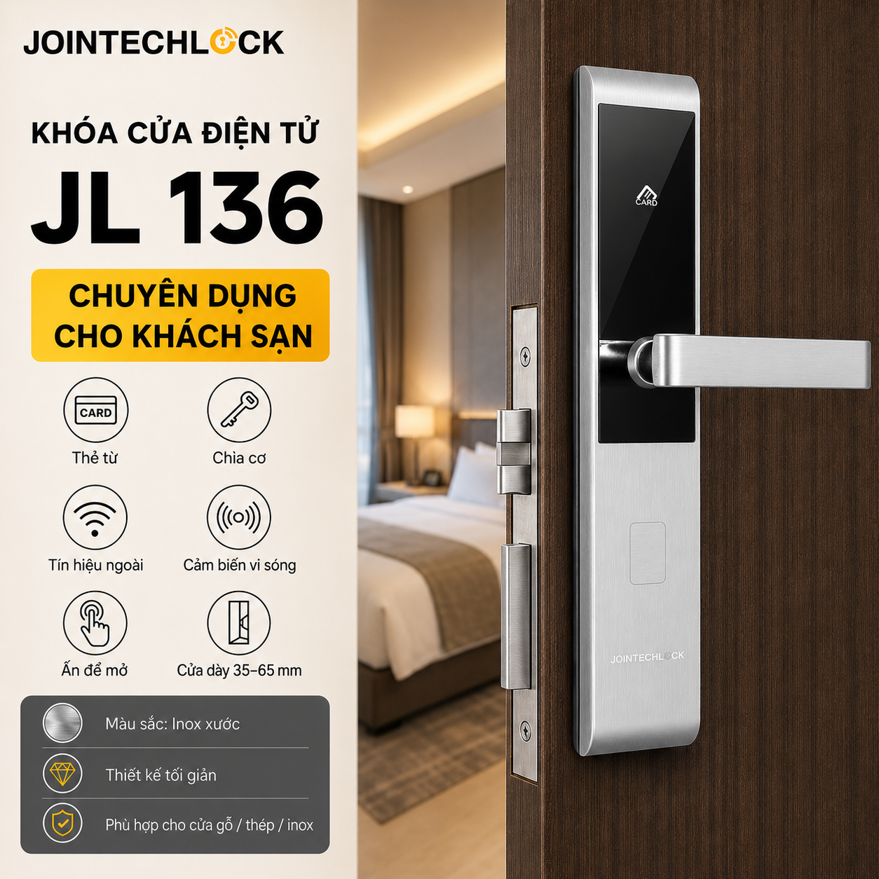 Khóa cửa điện tử Jointechlock JL136