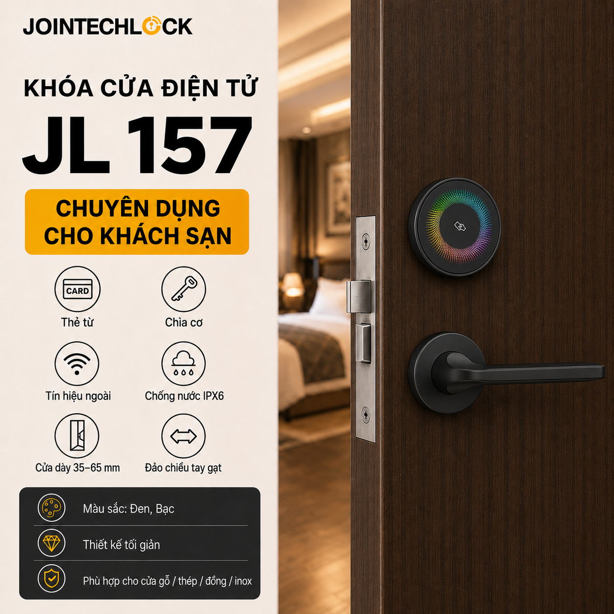 Khóa cửa điện tử Jointechlock JL 157