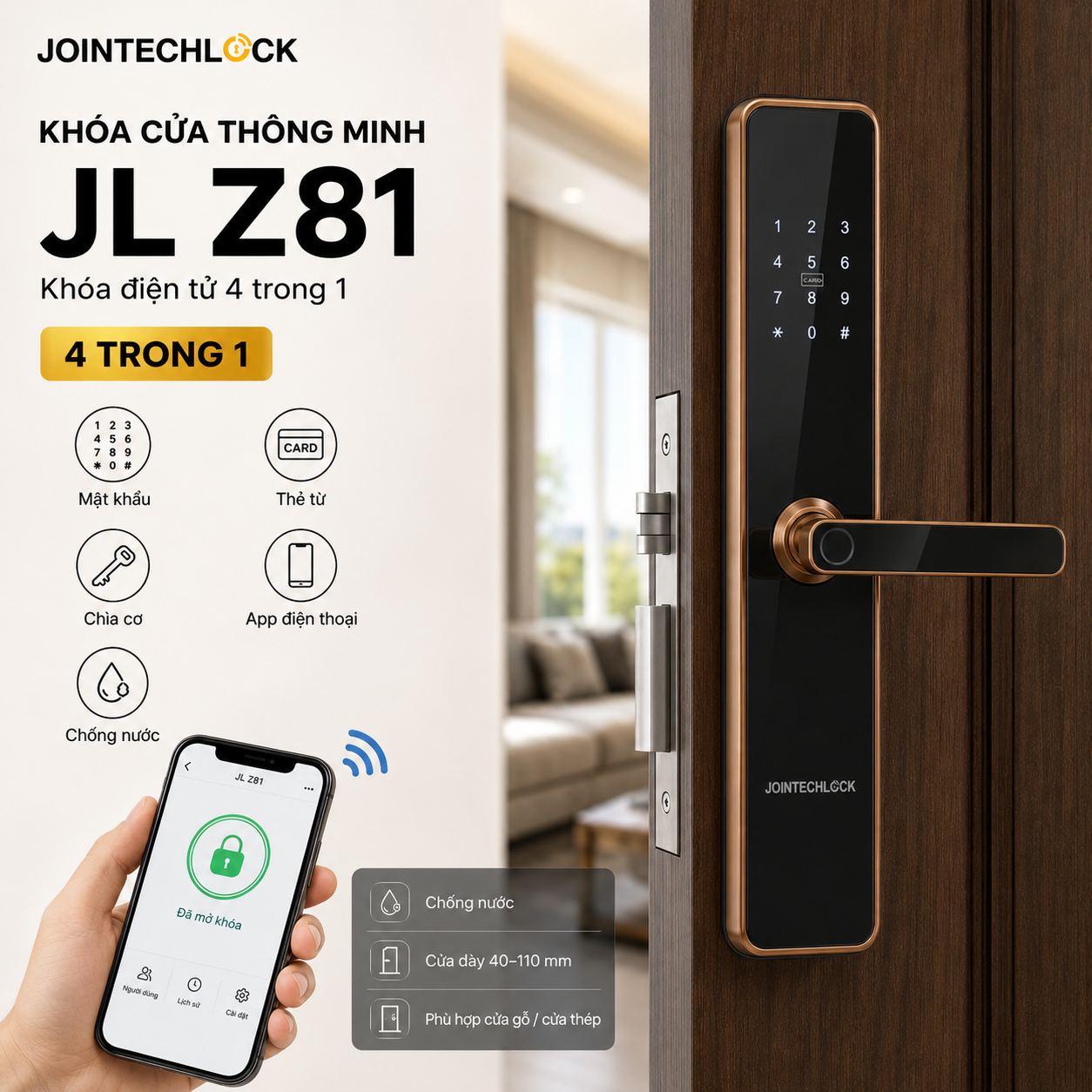 Khóa cửa điện tử Jointechlock JL Z81